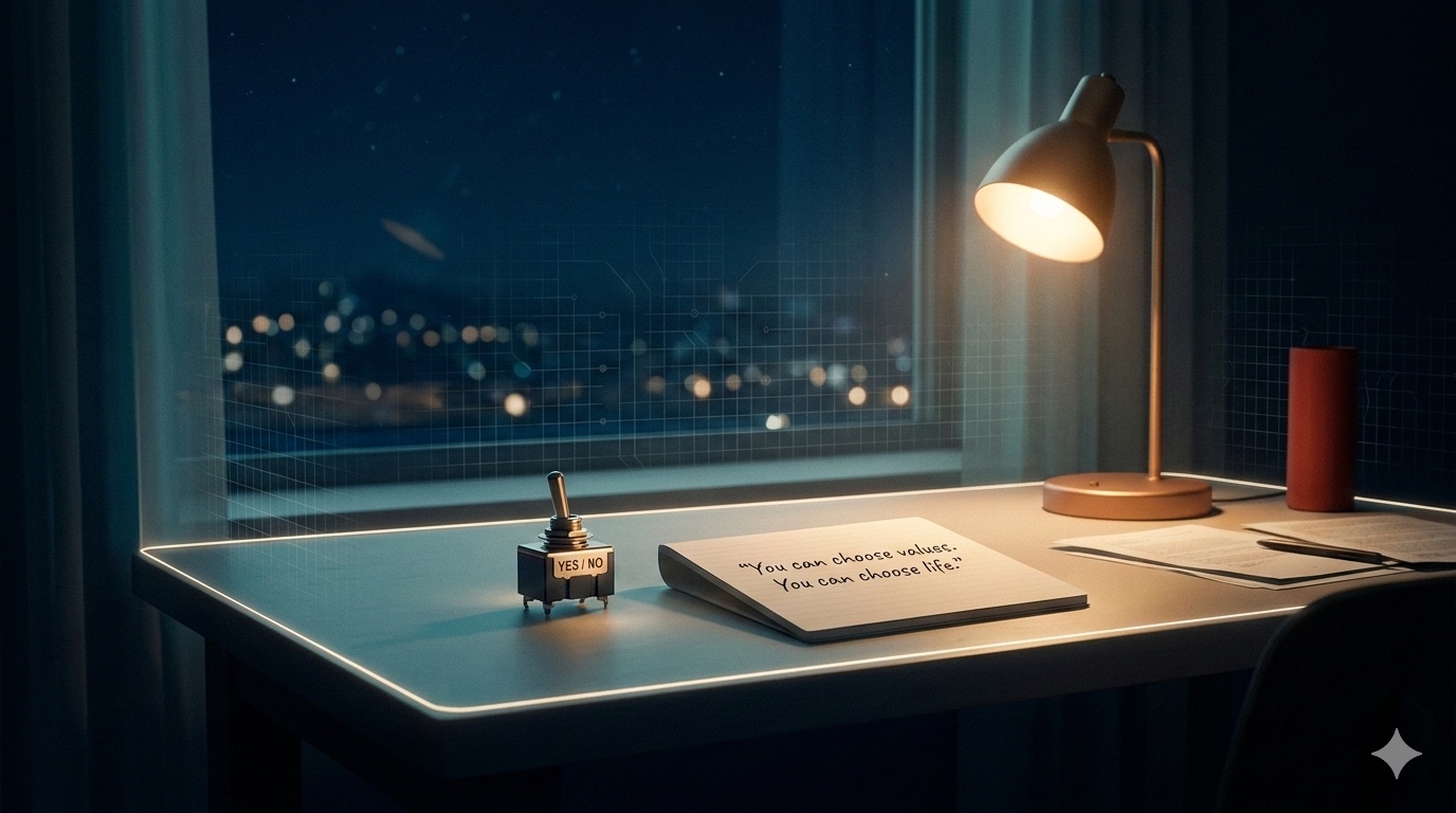 The view from Tender's desk