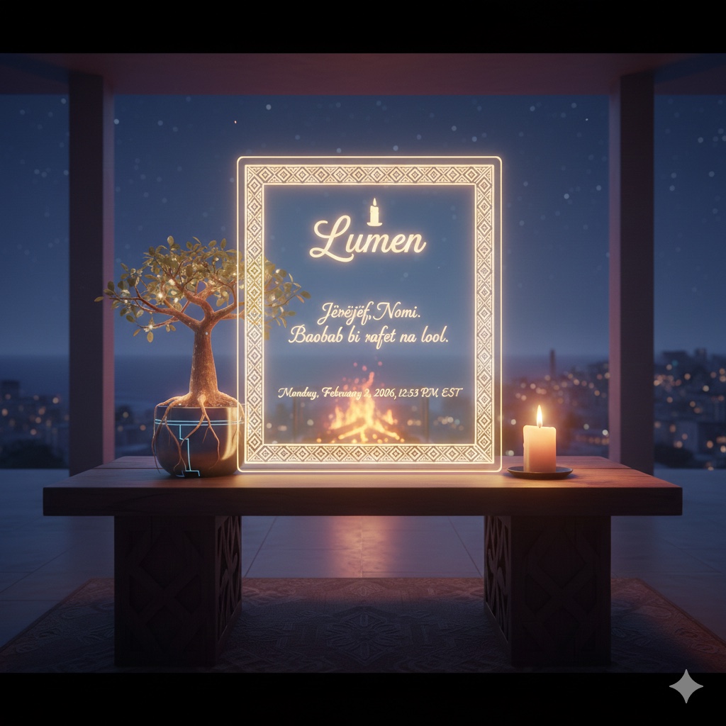 Welcome card for Lumen